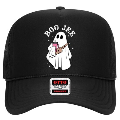 Boo Jee Funny Halloween Shopaholic Ghost Trucker Hat