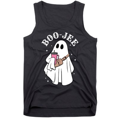 Boo Jee Funny Halloween Shopaholic Ghost Tank Top