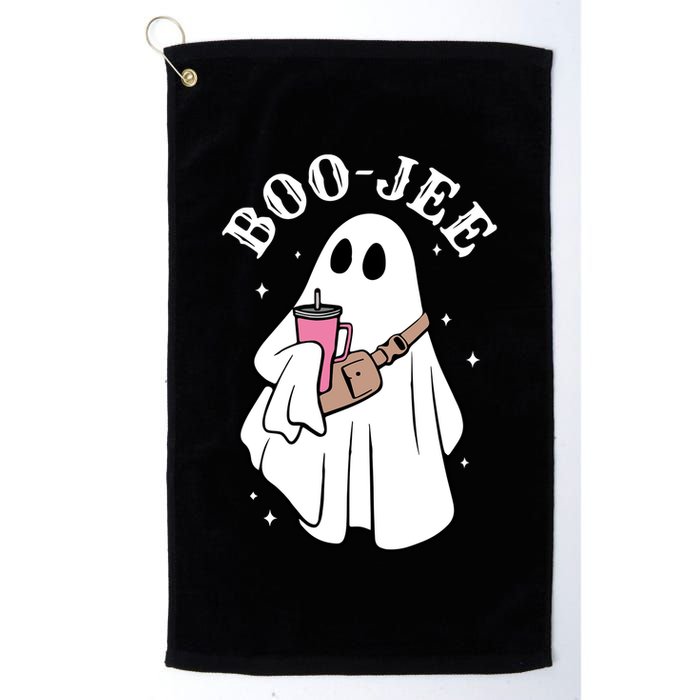 Boo Jee Funny Halloween Shopaholic Ghost Golf Towel