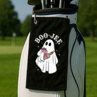 Boo Jee Funny Halloween Shopaholic Ghost Golf Towel