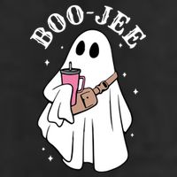 Boo Jee Funny Halloween Shopaholic Ghost Golf Towel