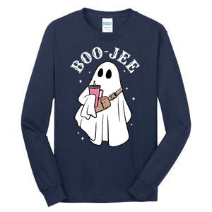 Boo Jee Funny Halloween Shopaholic Ghost Tall Long Sleeve T-Shirt