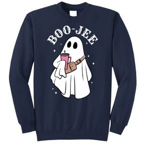 Boo Jee Funny Halloween Shopaholic Ghost Tall Sweatshirt