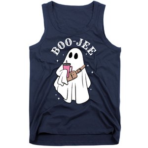 Boo Jee Funny Halloween Shopaholic Ghost Tank Top