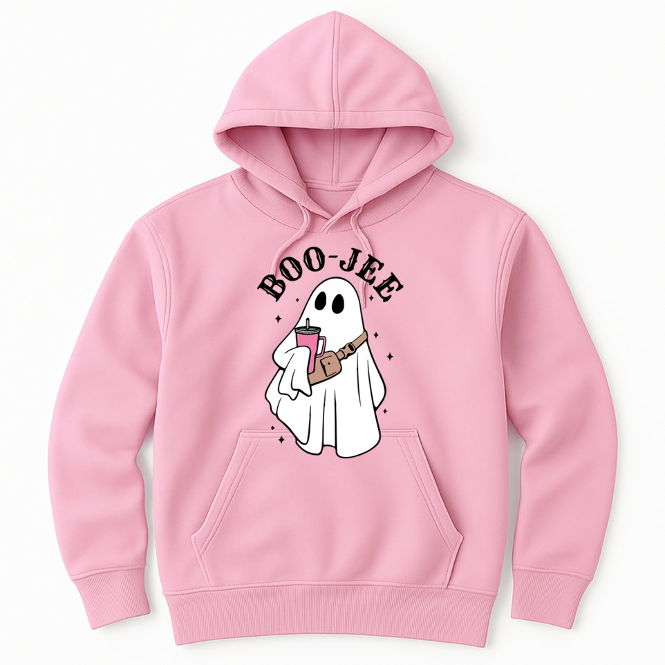 Boo Jee Funny Halloween Shopaholic Ghost Hoodie