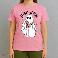 Boo Jee Funny Halloween Shopaholic Ghost T-Shirt