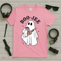Boo Jee Funny Halloween Shopaholic Ghost T-Shirt