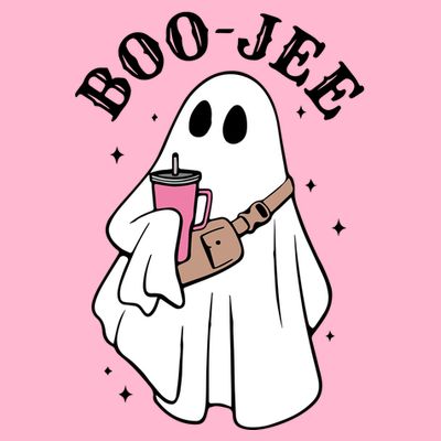 Boo Jee Funny Halloween Shopaholic Ghost T-Shirt
