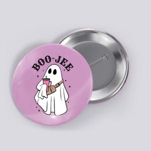 Boo Jee Funny Halloween Shopaholic Ghost Button