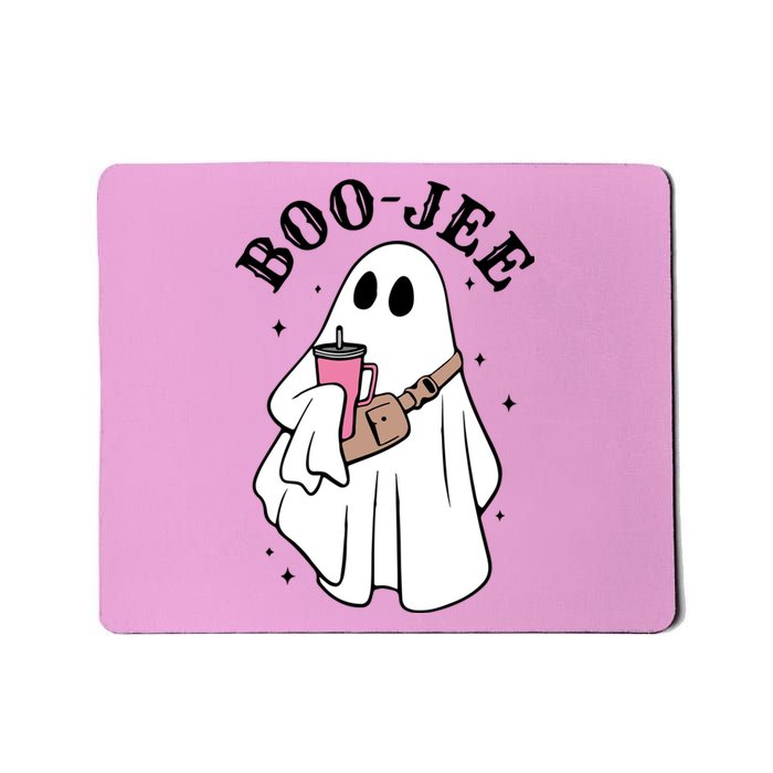 Boo Jee Funny Halloween Shopaholic Ghost Mousepad