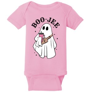 Boo Jee Funny Halloween Shopaholic Ghost Baby Bodysuit