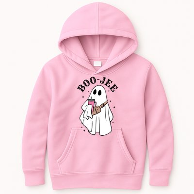 Boo Jee Funny Halloween Shopaholic Ghost Kids Hoodie