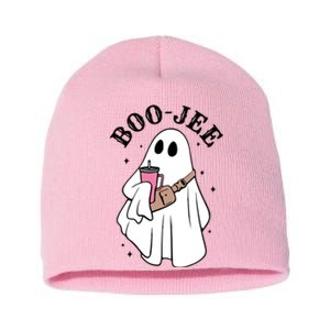 Boo Jee Funny Halloween Shopaholic Ghost Short Acrylic Beanie