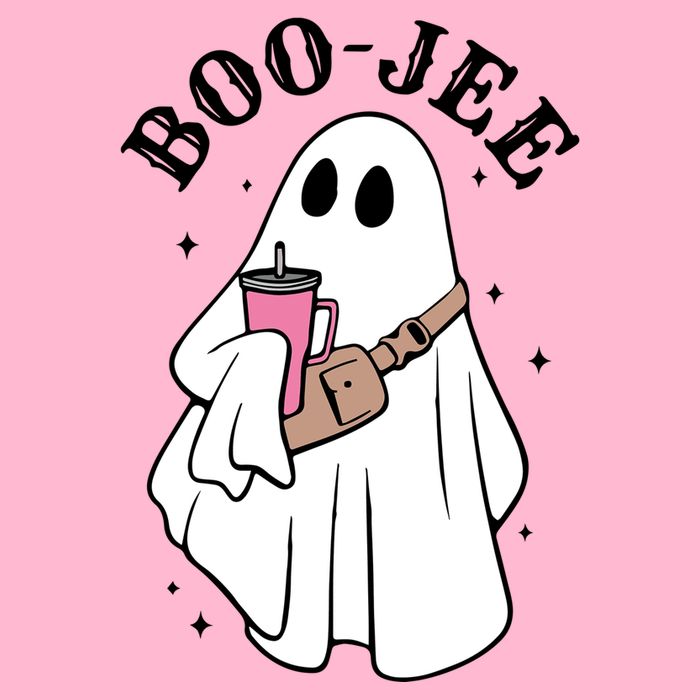 Boo Jee Funny Halloween Shopaholic Ghost Kids T-Shirt