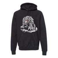 Black Jacob Fatu Wolf Gift Premium Hoodie