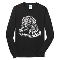 Black Jacob Fatu Wolf Gift Tall Long Sleeve T-Shirt