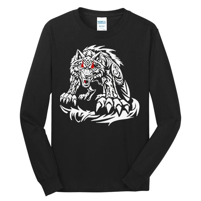 Black Jacob Fatu Wolf Gift Tall Long Sleeve T-Shirt