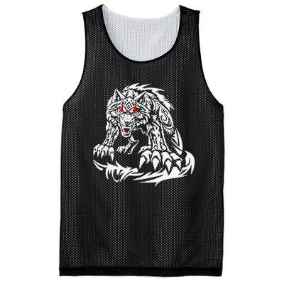 Black Jacob Fatu Wolf Gift Mesh Reversible Basketball Jersey Tank