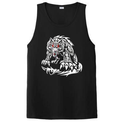 Black Jacob Fatu Wolf Gift PosiCharge Competitor Tank