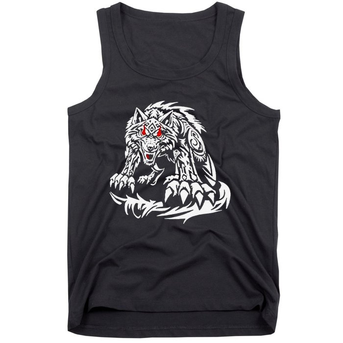 Black Jacob Fatu Wolf Gift Tank Top