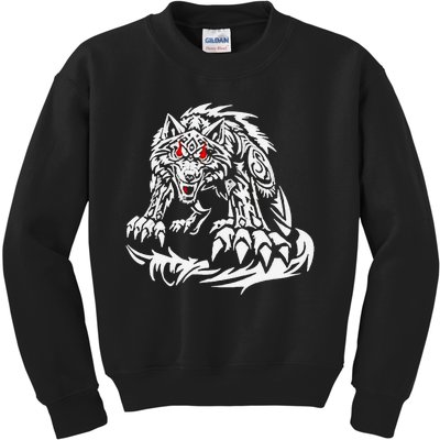 Black Jacob Fatu Wolf Gift Kids Sweatshirt