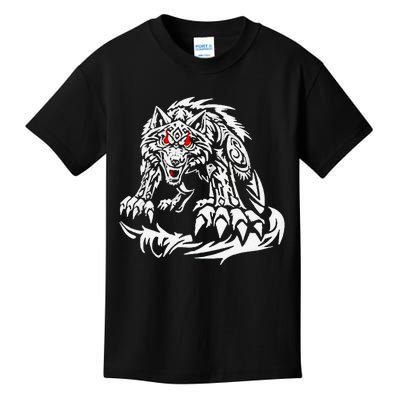 Black Jacob Fatu Wolf Gift Kids T-Shirt