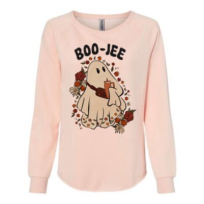 Boo Jee Fall Halloween Ghost Funny Womens California Wash Sweatshirt