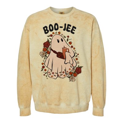 Boo Jee Fall Halloween Ghost Funny Colorblast Crewneck Sweatshirt