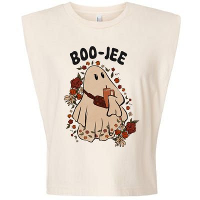 Boo Jee Fall Halloween Ghost Funny Garment-Dyed Women's Muscle Tee