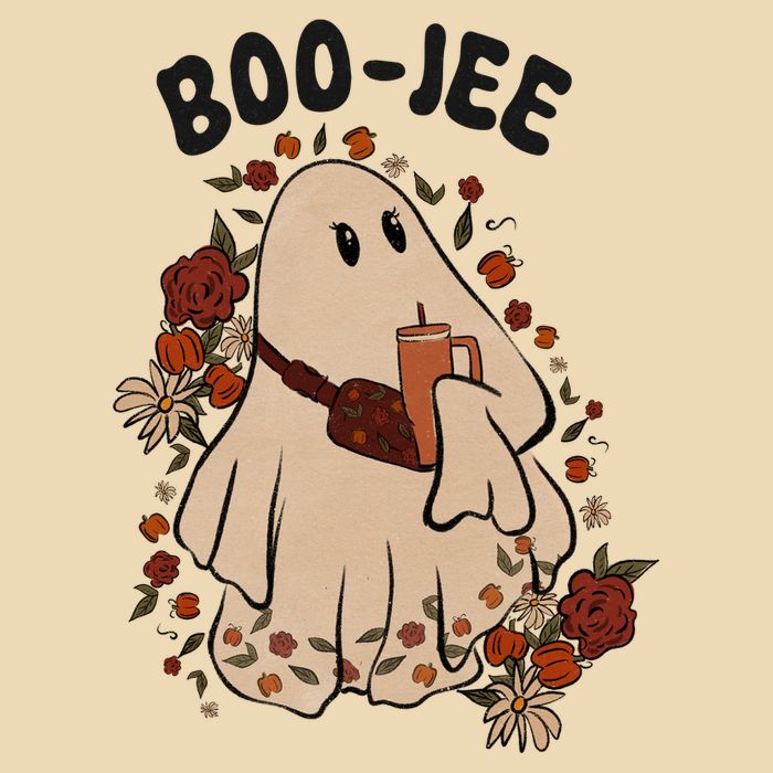 Boo Jee Fall Halloween Ghost Funny Drawstring Bag