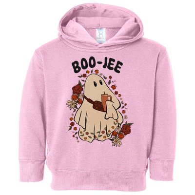 Boo Jee Fall Halloween Ghost Funny Toddler Hoodie