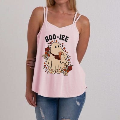 Boo Jee Fall Halloween Ghost Funny Women's Strappy Tank