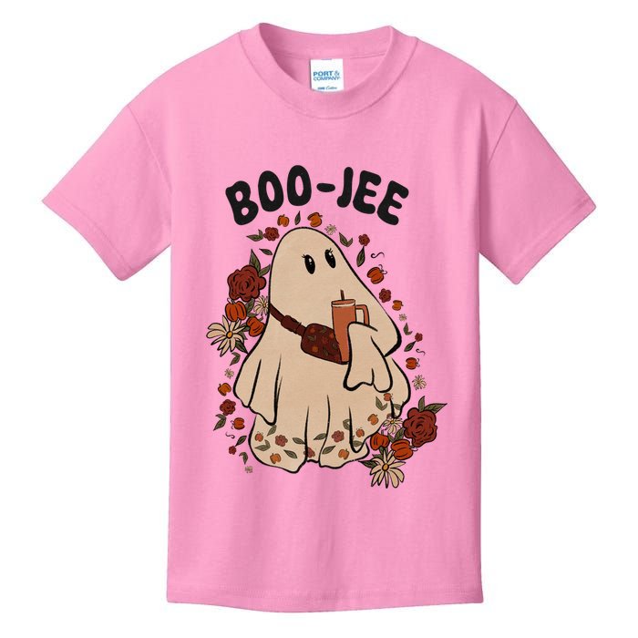 Boo Jee Fall Halloween Ghost Funny Kids T-Shirt