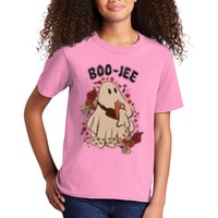 Boo Jee Fall Halloween Ghost Funny Kids T-Shirt