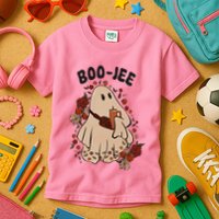 Boo Jee Fall Halloween Ghost Funny Kids T-Shirt