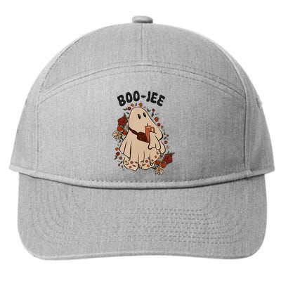 Boo Jee Fall Halloween Ghost Funny 7-Panel Snapback Hat