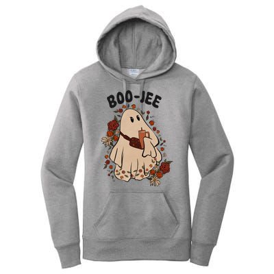 Boo Jee Fall Halloween Ghost Funny Women's Pullover Hoodie