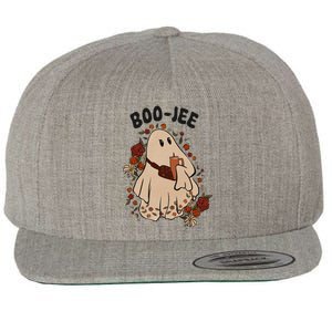 Boo Jee Fall Halloween Ghost Funny Wool Snapback Cap