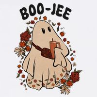 Boo Jee Fall Halloween Ghost Funny Sweatshirt