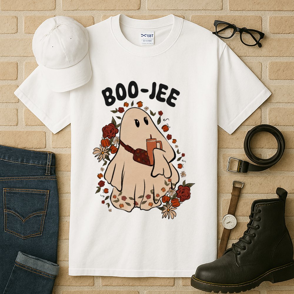 Boo Jee Fall Halloween Ghost Funny Tall T-Shirt
