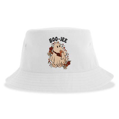 Boo Jee Fall Halloween Ghost Funny Sustainable Bucket Hat