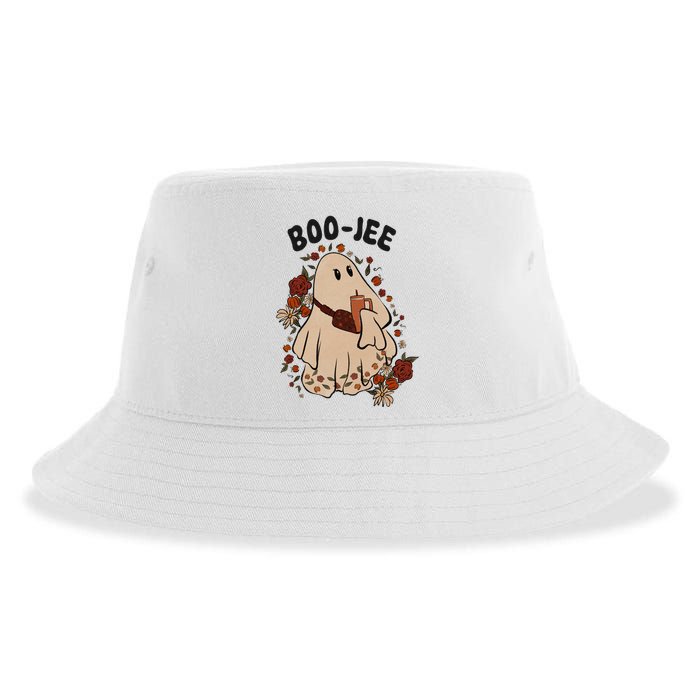 Boo Jee Fall Halloween Ghost Funny Sustainable Bucket Hat