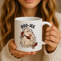 Boo Jee Fall Halloween Ghost Funny Mug