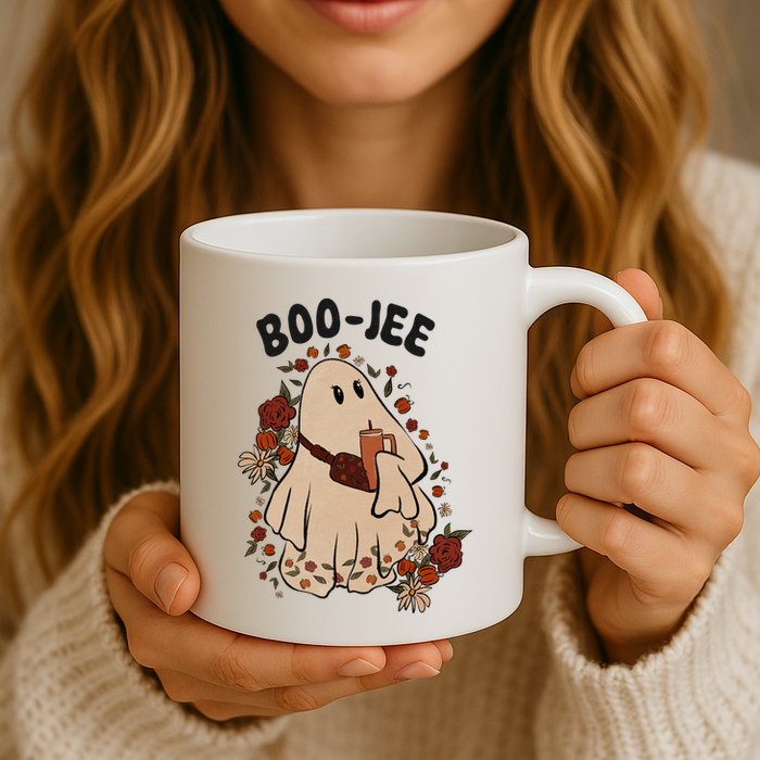 Boo Jee Fall Halloween Ghost Funny Mug