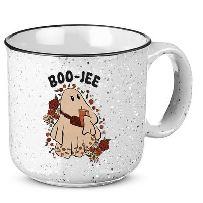 Boo Jee Fall Halloween Ghost Funny 15oz Campfire Ceramic Mug