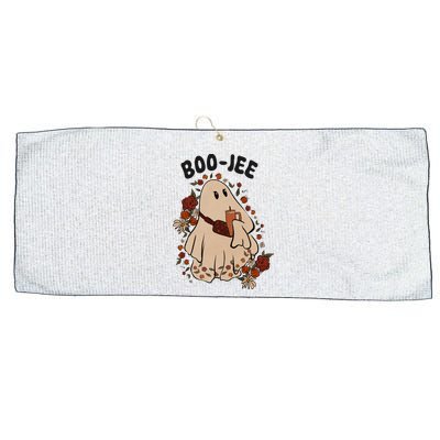 Boo Jee Fall Halloween Ghost Funny Large Microfiber Waffle Golf Towel