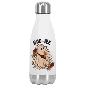 Boo Jee Fall Halloween Ghost Funny Stainless Steel Insulated Water Bottle