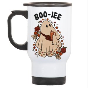 Boo Jee Fall Halloween Ghost Funny Stainless Steel Travel Mug