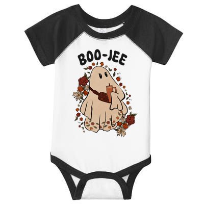 Boo Jee Fall Halloween Ghost Funny Infant Baby Jersey Bodysuit