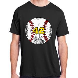 Baseball Jersey Favorite Lucky Number 42 Adult ChromaSoft Performance T-Shirt